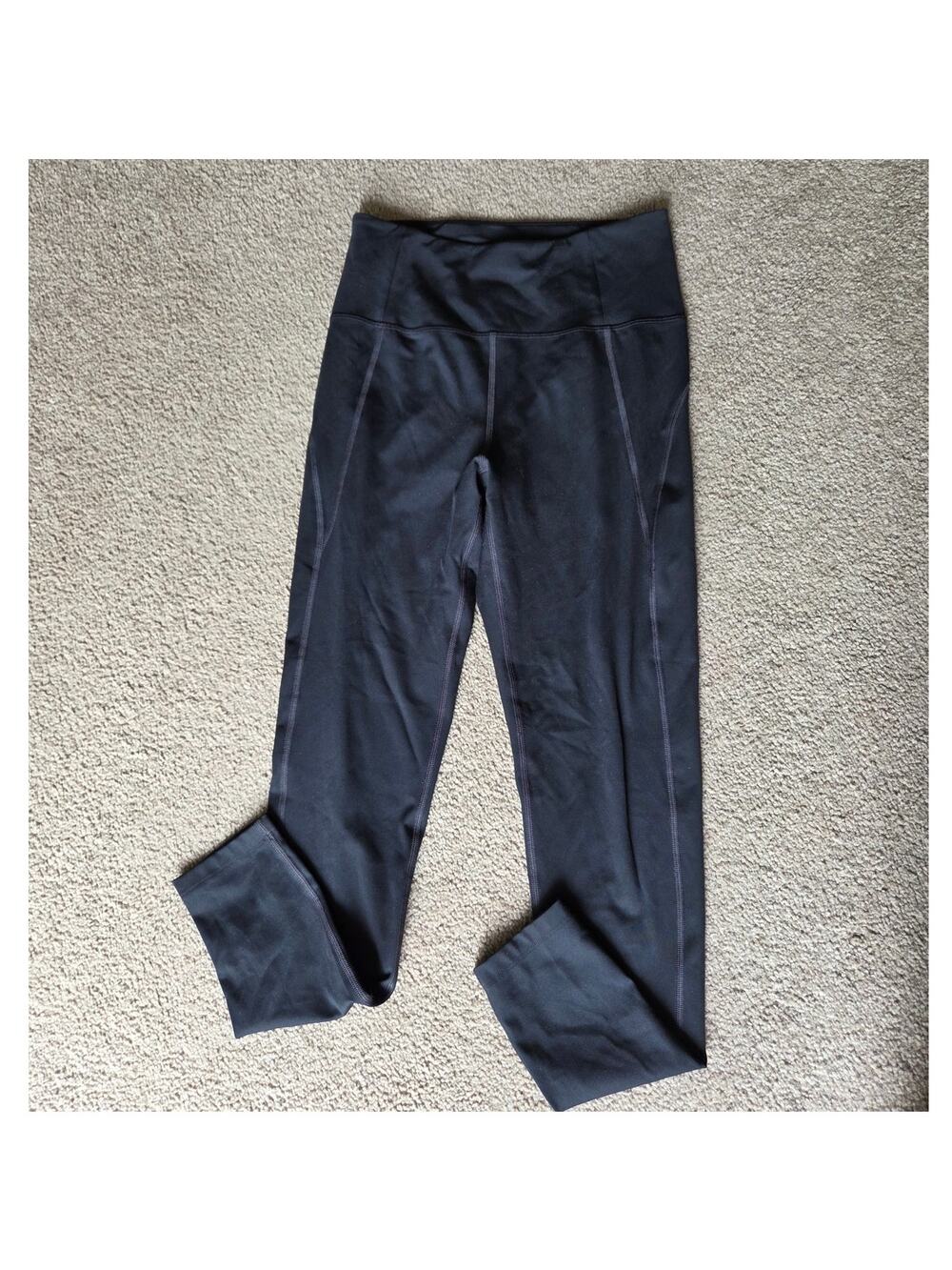 girlfriend collective black active leggings high rise ankle length M